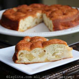 Easy French apple cake
