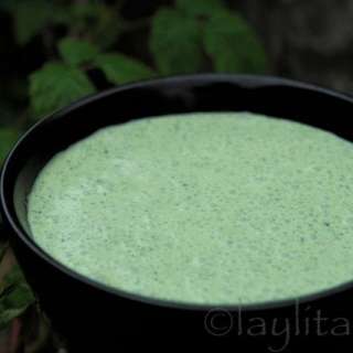 Spicy mint crème fraiche sauce