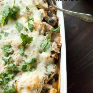Turkey & Chorizo Enchilada Casserole