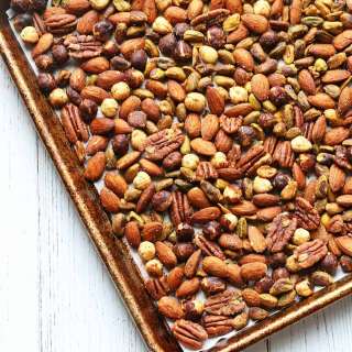 Roasted Nuts with Olive Oil and Spices
