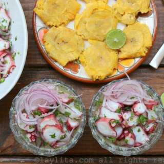 Octopus ceviche {Ceviche de pulpo}