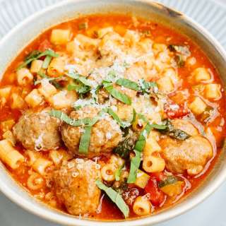 Easy Italian Meatball Soup
