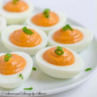 Pesto Deviled Eggs
