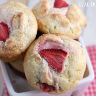 Strawberry Lemon Cream Cheese Muffins