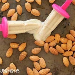 Banana Almond Popsicles