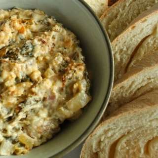Warm Collard Bacon Cheddar Dip