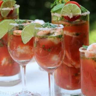 Bloody Maria or Bloody Mary Shrimp Ceviche