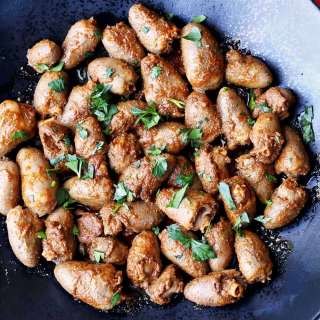 Sauteed Chicken Hearts