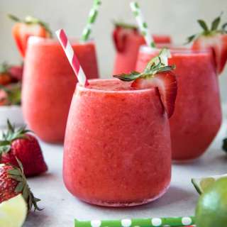 Strawberry & Lime Moscato Wine Slushie
