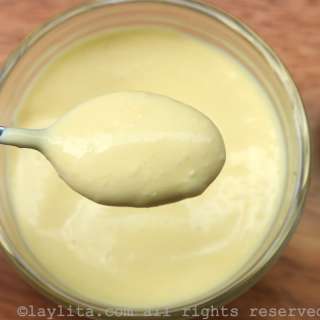 Homemade mayonnaise