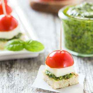 Caprese with Pesto Bites