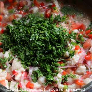 Ramon's fish ceviche {Ceviche de pescado}