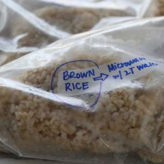 how to freeze rice