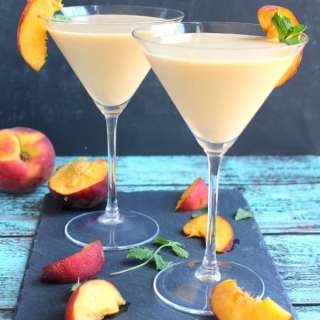 Peaches and Cream Martini