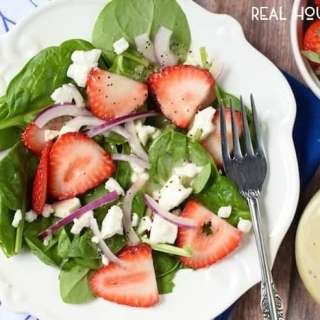 Strawberry Feta Salad with Light Lemon Poppyseed Dressing