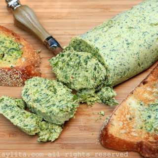 Chimichurri butter {Herb garlic compound butter}