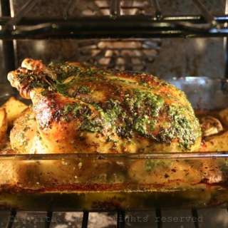 Chimichurri roasted chicken