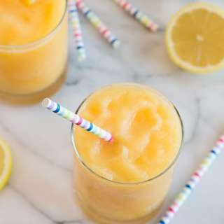 Boozy Frozen Peach Lemonade