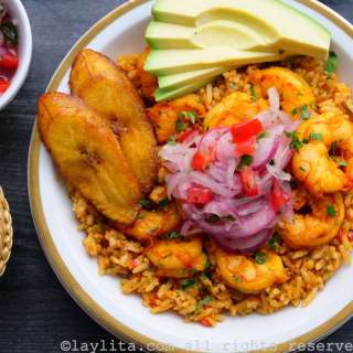 Arroz con camarones or Shrimp rice