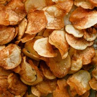 Homemade Kettle Chips with Onion Dill Dip