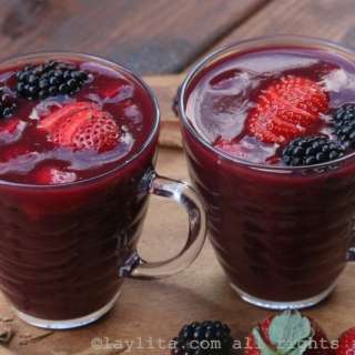 Ecuadorian Colada Morada: a spiced berry and purple corn drink
