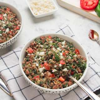 Easy Keto Lamb & Veggie Bowl