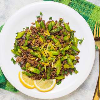15-Minute Keto Lamb & Asparagus Stir Fry