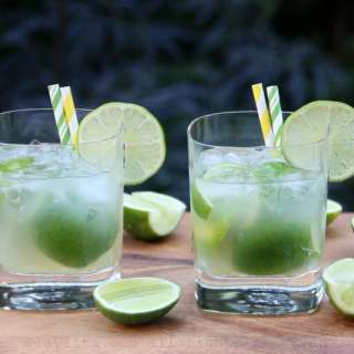 Classic Brazilian caipirinha cocktails