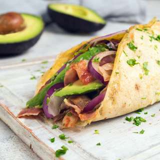 Easy Parmesan Tortilla Breakfast Burrito