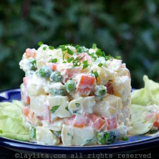 Ensalada rusa style potato salad