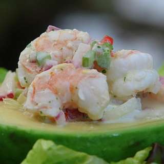 Shrimp stuffed avocado