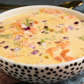 Easy Keto Smoked Salmon Chowder