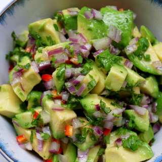 Chunky avocado salsa or side salad