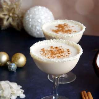 Coquito (Coconut Eggless Eggnog)