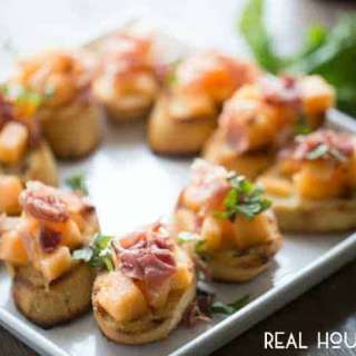 Prosciutto Melon Bruschetta