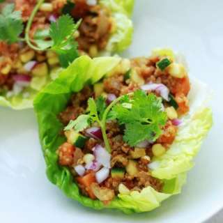 Southwest Sausage and Quinoa Lettuce Wraps
