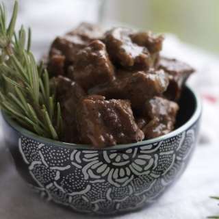 Crockpot Balsamic Beef with Rosemary