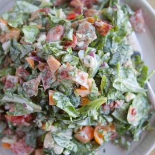 BLT Chopped Salad with Green Goddess Dressing