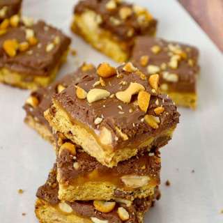 Peanut Butter Salted Caramel Bars