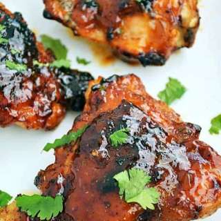 Chili Rubbed Chicken with Apricot Glaze