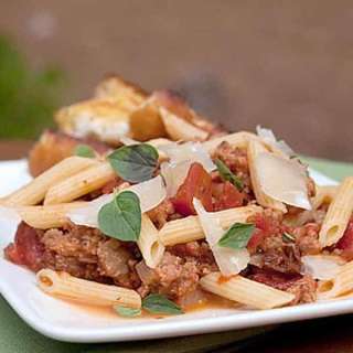 Pasta with Italian Sausage & Tomatoes