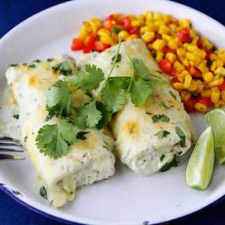 Smothered Green Chili Burritos