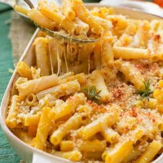 Lighter Cheesy Pasta Bake