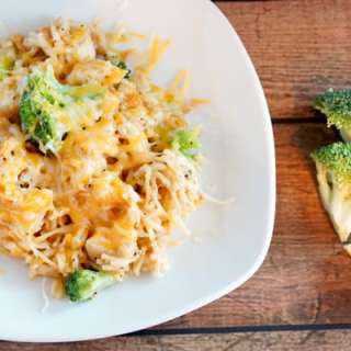 Cheesy Chicken Broccoli Rice Casserole {Freezer Meal}