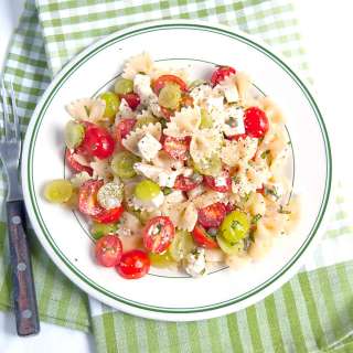 Bow Tie Pasta Salad with Grapes