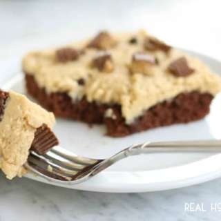 Chocolate Peanut Butter Cup Sheet Cake