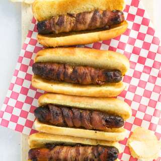 Bacon Wrapped Hot Dogs