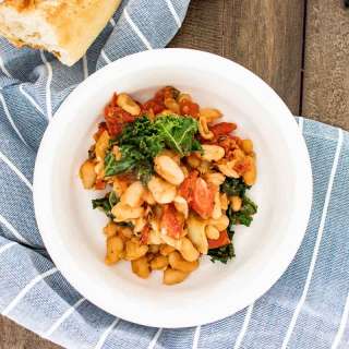 Vegan White Bean and Kale Skillet