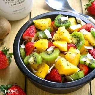 Boozy Tropical Fruit Salad