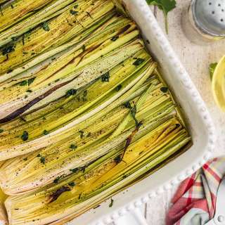 Oven Roasted Leeks